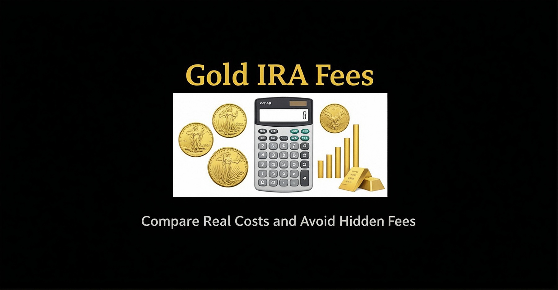 Gold IRA fee breakdown chart showing different cost categories